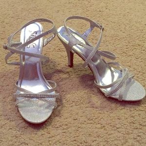 Silver 3” Prom Heels
